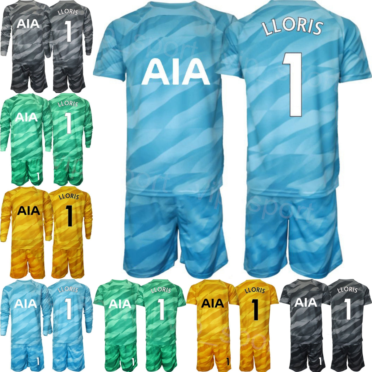 Club Team Men Youth Soccer Goalkeeper 40 Brandon Austin Jersey Set 23-24 Long Sleeve GK 13 Guglielmo Vicario 1 Hugo Lloris 20 Fraser Forster Footbal