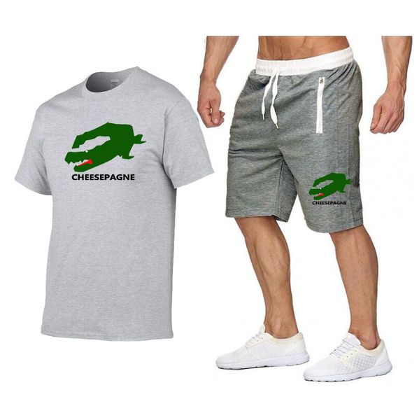 Men&#039;s Sets Fashion Korean Tracksuit Men Short Sleeve T Shirts+sport Shorts Suit Men Casual Men Clothing Mens Joggers