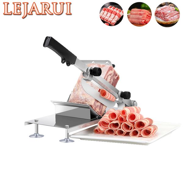 Commercial Household Manual Lamb Slicer Bone Cutting Machine Beef Herb Mutton Rolls Cutter Frozen Meat Slicer Kitchen Gadgets