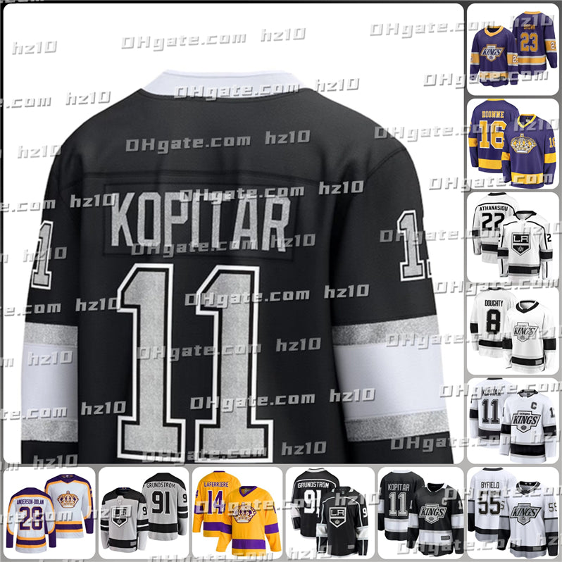 Kings Hockey Jersey Anze Kopitar Adrian Kempe Alex Laferriere Trevor Moore Kevin Fiala Brandt Clarke Phillip Danault Warren Foegele Quinton Byfield