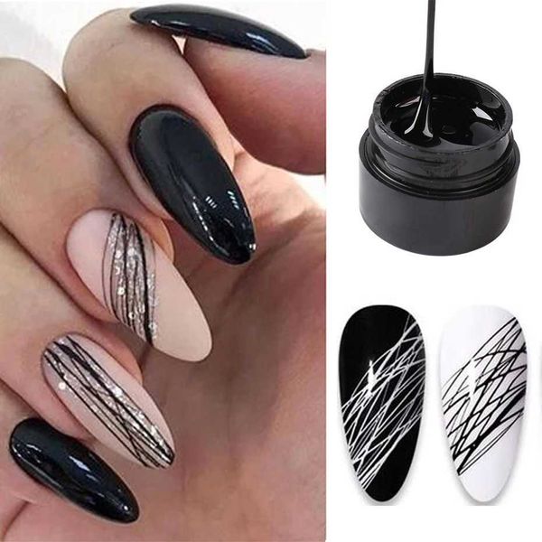 Nail Polish Spider Painting Gel Nail Art Varnish Creative Wire Drawing Glue Super Strong Stretch Lacquer Adhesive Glue ManicuresXJ240822