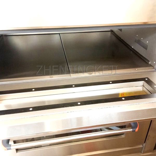 Two Layers Four Plates Gas Oven 220V Commercial Large Scale Layered Pizza Bread Cake Bun Baking Dessert Store Cooking Appliances