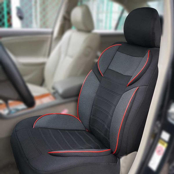 New Upgrade Universal Sport 5D Design Breathable Mesh BK Cloth Seat Covers Cushion Fit For Most Car SUV Van