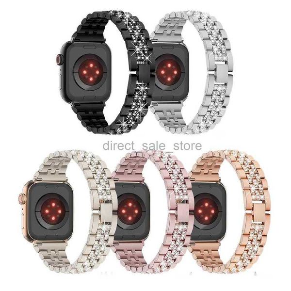 Suitable for Apple Watch Apple watch band 42mm 38mm 40mm 41mm 44mm 45mm 49mm iwatch 6 5 4 3 2 with Apple Watch Generation 1-8-SE Diamond Met