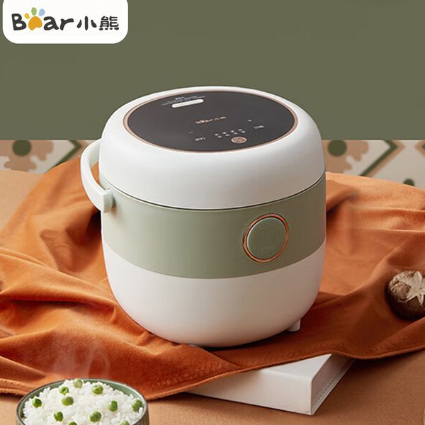 Bear Multifunctional Rice Cooker 1.6L Portable Hot Pot 220V Household Non-stick Pan Dormitory Electric Cooker For 1-2 People