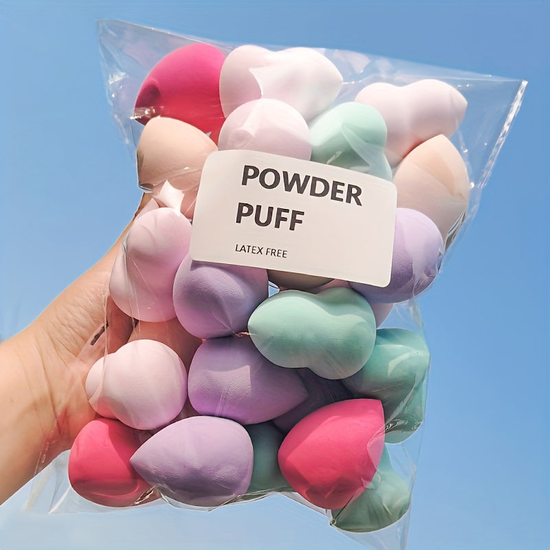 TEMU 30 Medium-sized Beauty Makeup Sponges, Wet And Blender, Perfect Foundation Application For Liquids, Creams, Foundations And Powders, Makeup For