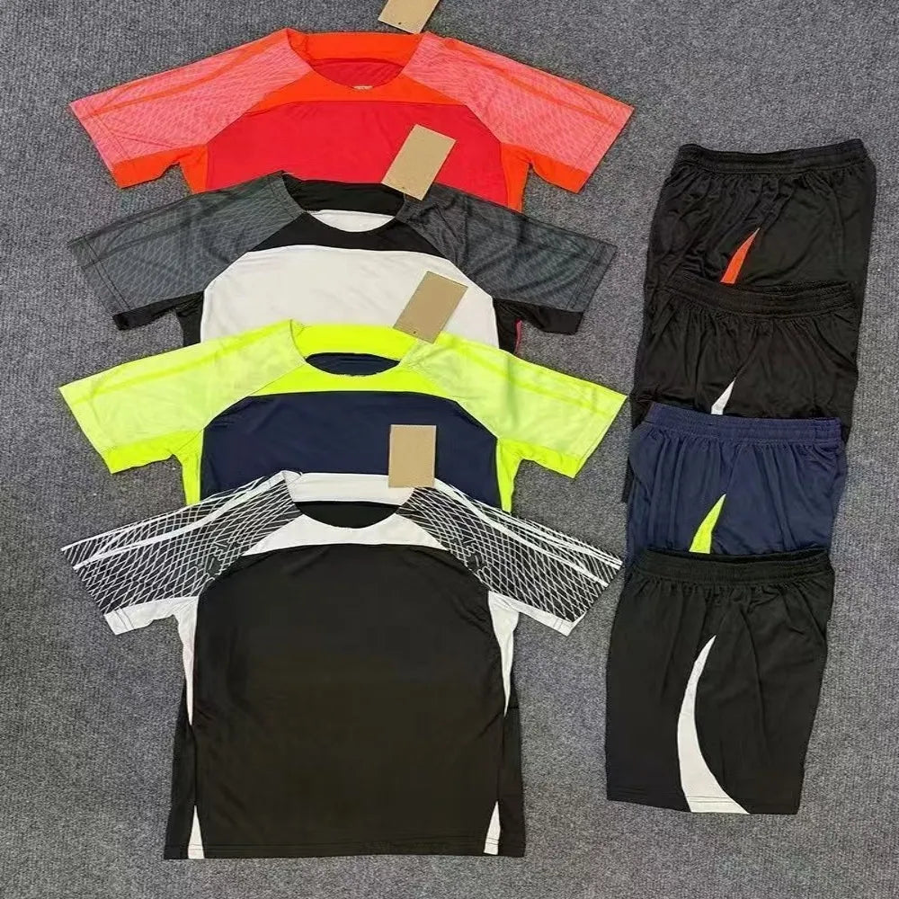 Mens Tracksuits Tech Set Designer Tracksuit T Shirts Shorts Two-piece Womens Print Quick Drying and Breathable Sportswear basketball Tracksuits foot