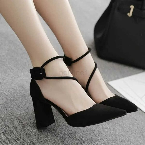 Wens Designer Shoes Sandals Fem Summer Summer com Strap de fivela de fivela sexy de salto alto e altos zapatilla mujer z241207