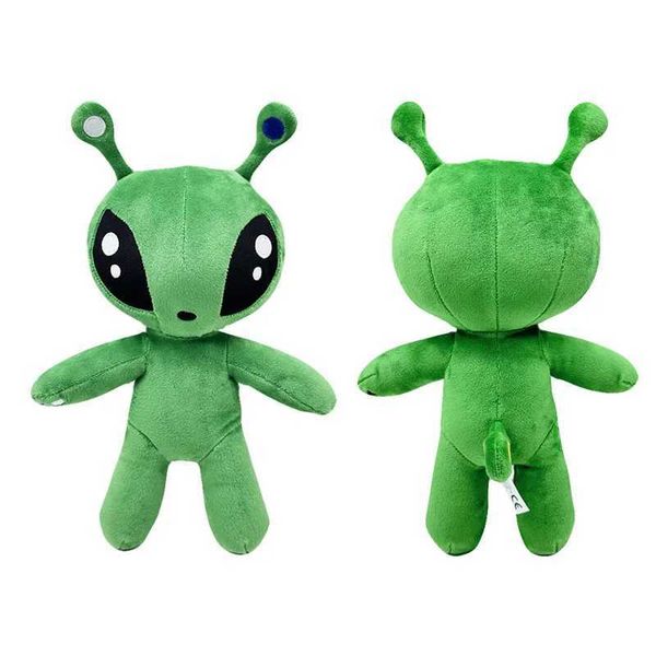 25cm Green Alien Plush Toy Anime Tentacled Horn Alien Monsters Horror Doll Boys Girls Soft Toys Stuffed Throw Pillow kids gifts Y240907