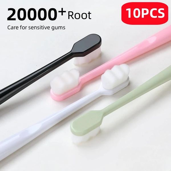 Ultra fine soft toothbrush million nanometer brush adult toothbrush deep cleaning portable travel dental oral care brush 240702