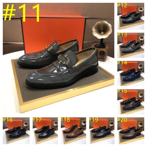 2024 Italian Men&#039;s Leather Shoe Luxury Buckle Strap Solid Color Shoes for Males Casual Comfort Lightweight Male Business Wedding Dress