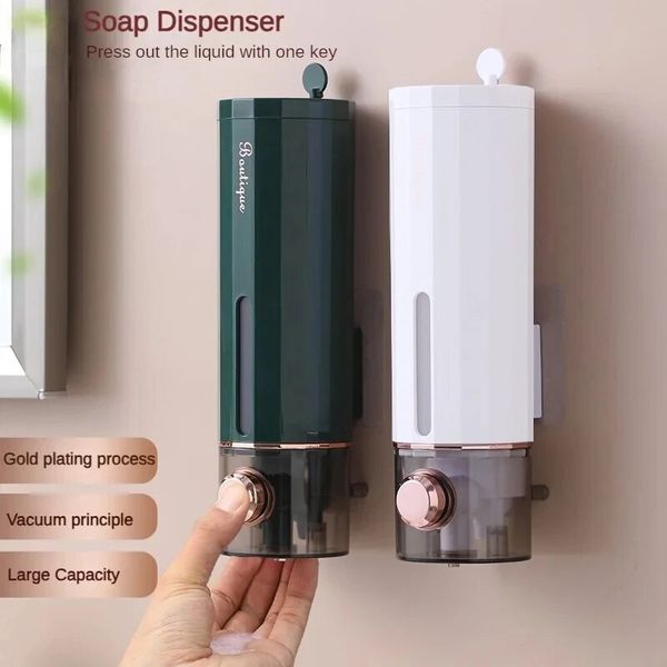 Non-Perforating Soap Hand Sanitizer Hanger Press Dispenser Home Hotel Shower Gel Shampoo Box Wall Mount