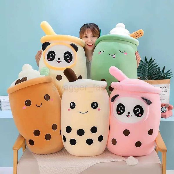 20-25CM Boba Plushie Kawaii Room Deco Bubble Tea Kawaii Plush Stuffed Pillow Cute Food Milk Tea Soft Hug Cushion Birthday GiftB270720
