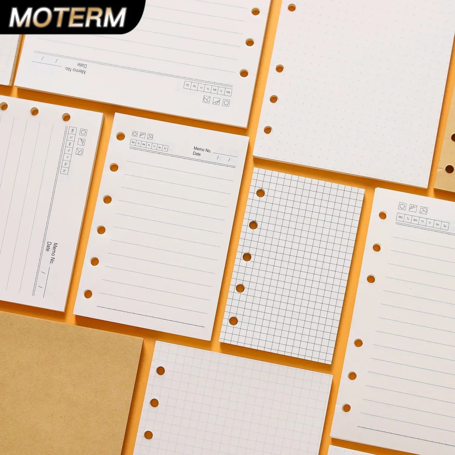 High Quality Ring Binder Notebook A5 Personal A6 A7 A8 Size Insert Refills Loose Leaf Spiral Diary Planner Inner Core 100g Paper 250818