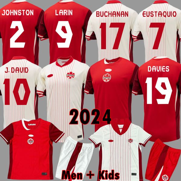 2024 Canada Soccer Jerseys DAVIES J.DAVID 2024 Copa football shirts LARIN away national team EUSTAQUIO BUCHANAN CAVALLINI LARYEA MILLAR HOIL