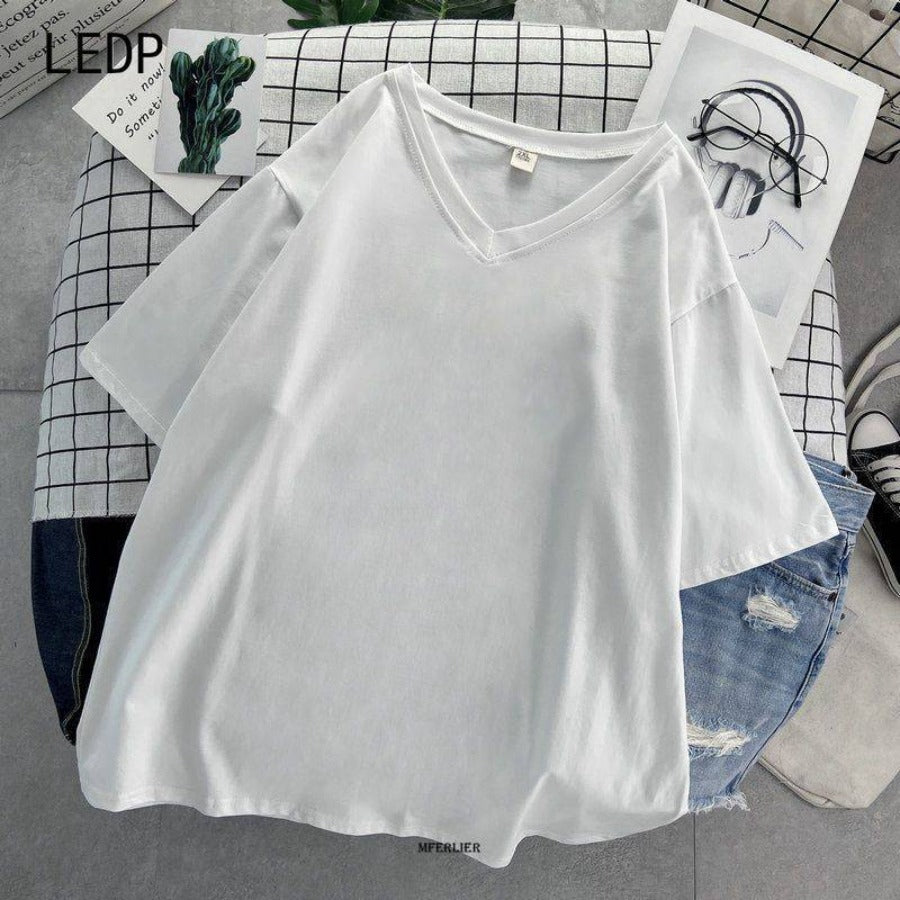 231559 Hearing-impaired friendly plus-size women&#039;s T-shirt with tactile vibration prompt design, cotton breathable, daily silent care style