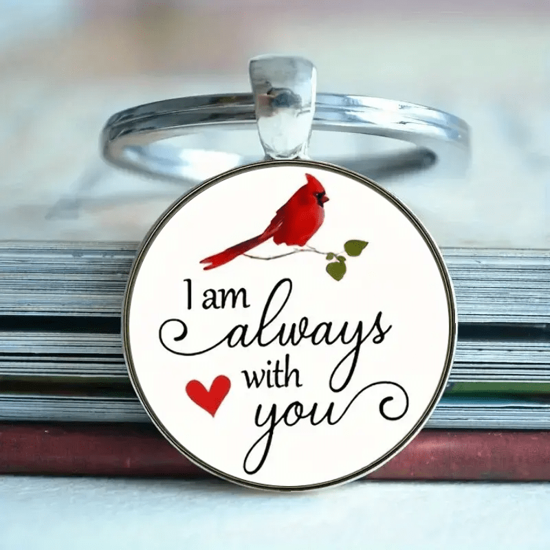 TEMU Quotes Keychain - 'i Am ' Engraved Alloy Pendant, Ideal For Bags & Car Accessories - Perfect Anniversary, Holiday, Halloween, Christmas,