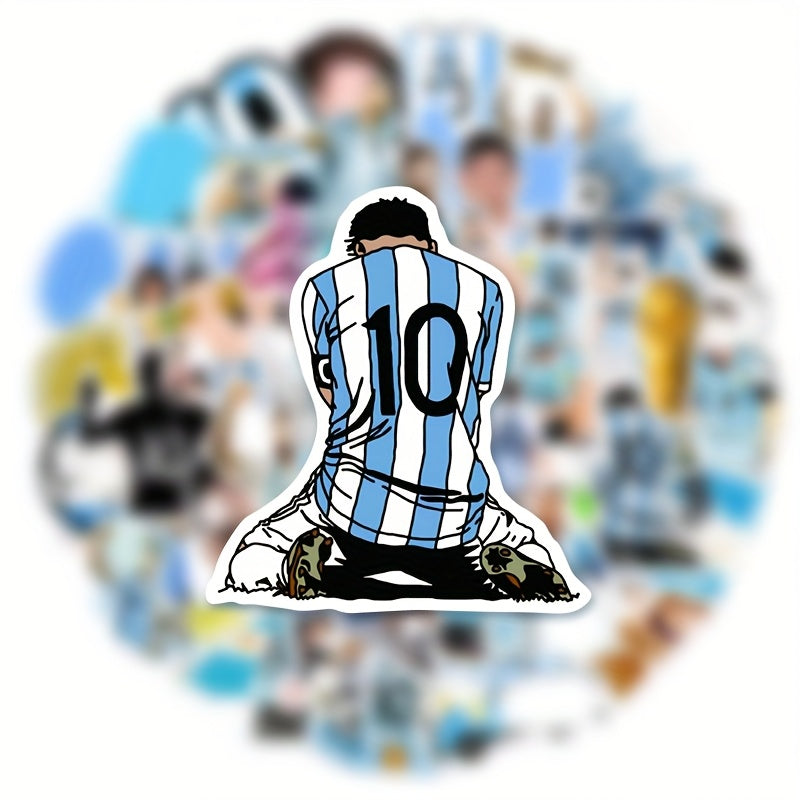 TEMU 50pcs Of Athlete Silhouette Graffiti Stickers, Commemorative Stickers For Motorcycles, Car Stickers, And Notebook Or Helmet Stickers.