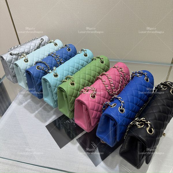 Medium Calfskin Flap Bag 25CM Mirror Quality Classic Handbag Designer Crossbody Bag Fashion Shoulder Bag With Box 24C04B