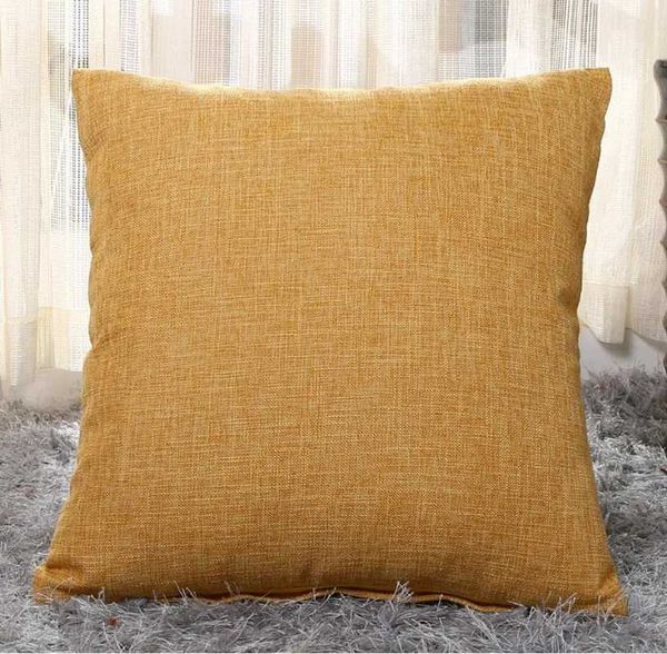 New Arrival 45X45CM (18X18 inches) solid color linen soft cushion cover suitable for soft linen decorative throw covers on sofas and cars Z2