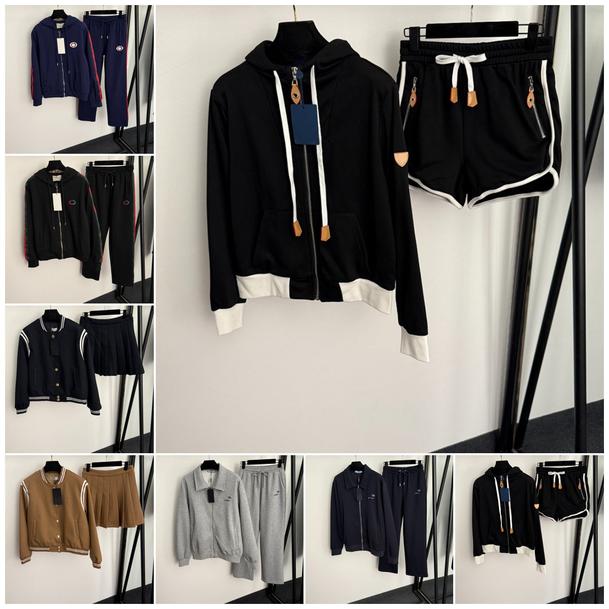 Luxury Spider Jackets Pants Women Embroidery Coat Shorts ggletters jacquard Puff Coat Tracksuit Designer Outfits Outerwear