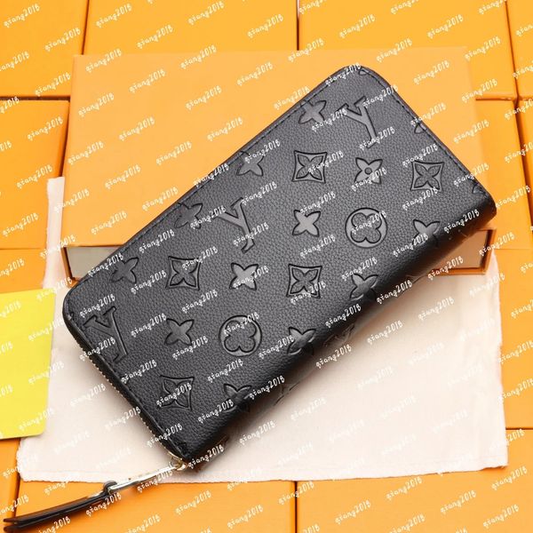 Designer Wallet M2005 Leather Wallet Women Zipper Long Card Holders Coin Purses Woman Shows Exotic Clutch Wallets With box 60017