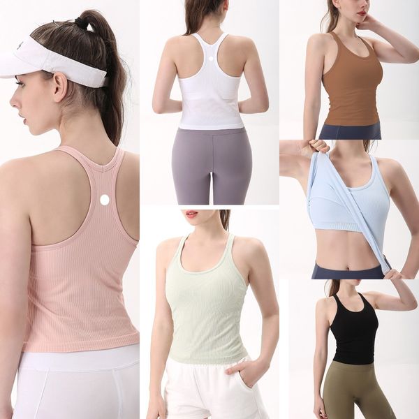 Luwomen-748 Tank Top Top Treina de ioga Fiess Sports REST RETRO RÁPIDO DO TOPS DE GYM RESPUNDADE DE