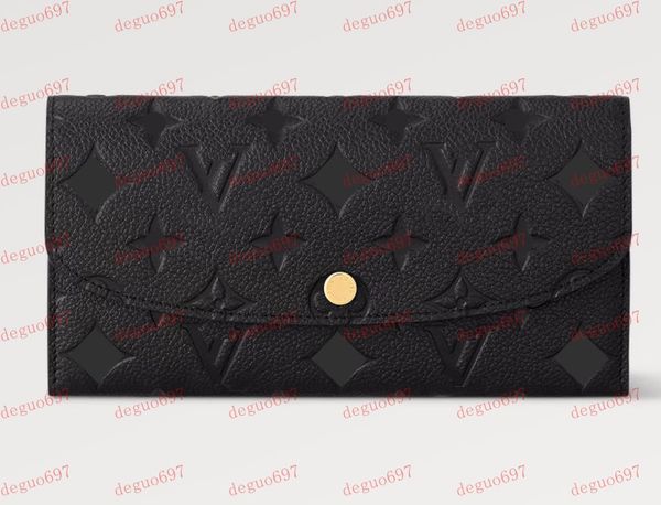 Fashion Designer Wallet Luxury Women Short Purse Embossed Flower Letters Genuine Leather Wallets Credit Card Holders Ladies Plaid Money Clut