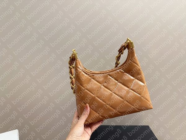 Luxury designers bag Bucket Bags handbagshopping bag Leather Tote Black white Purse Womens Gold Chain Shoulder Bag