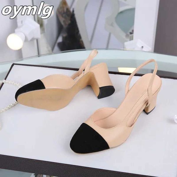 Womens bouncing shoes high heels thick heels cowhide mixed color pump womens high boots elegant sandals X241014
