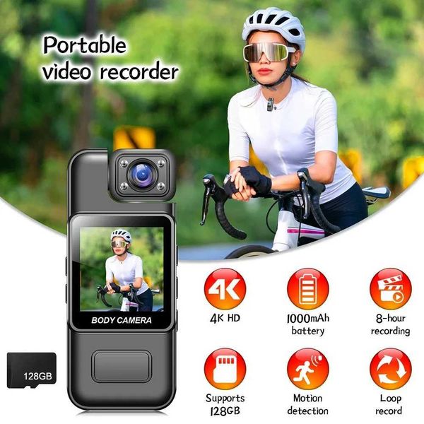 Sports Action Video Cameras HD 1080P Mini Camera WiFi Hotspot Portable Digital Video Recorder Sports DV DVR Police Body Cam Night Vision Sma