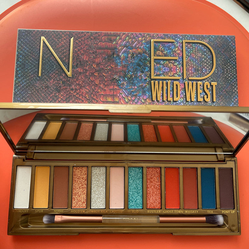 wild west eye shadow honey Eyeshadow 12 colors matte eyeshadow palette glitter eye shadow makeup nude makeup set
