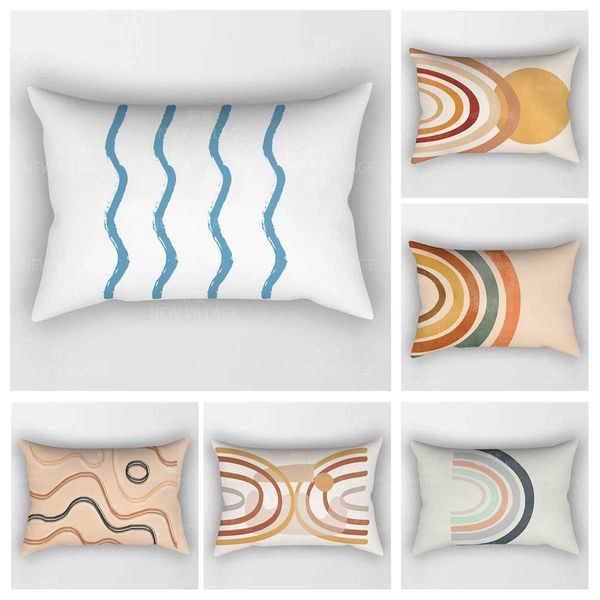 Pillow Case Modern Decorative Cushion for He Living Ro Decor Throw Cover 48*74 30x50cm 40x60cm 50x70cm bedro bed sofa retro Z241213