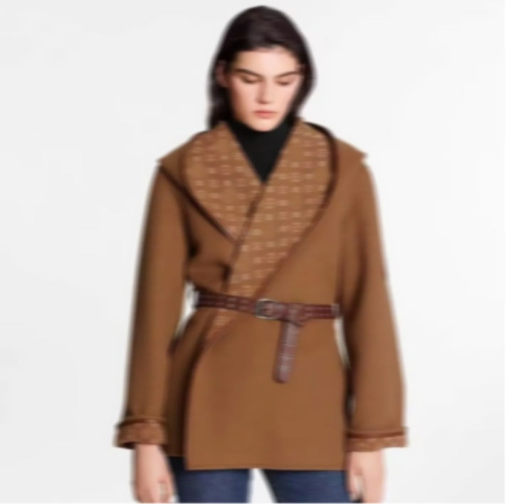 womens trench coats designer luxury Women Windbreaker body letter print jacket Loose Belt Coat Female Casual Long Windproof Jackets Outerwear