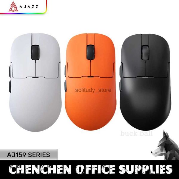 Mice Ajazz Aj159apex Wireless Gaming Mouse 3 mode Aj159 Pro 8k Paw3950 Lightweight Magnetic Charging Dock Paw3395 Gaming Mouse For PC Q24061