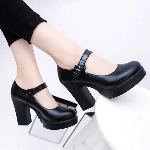 Dress Shoes Women Mary Jane Shoes 2024 Thick Heel Platform Womens High Heels Trendy Comfortable Womens Shoes z241120