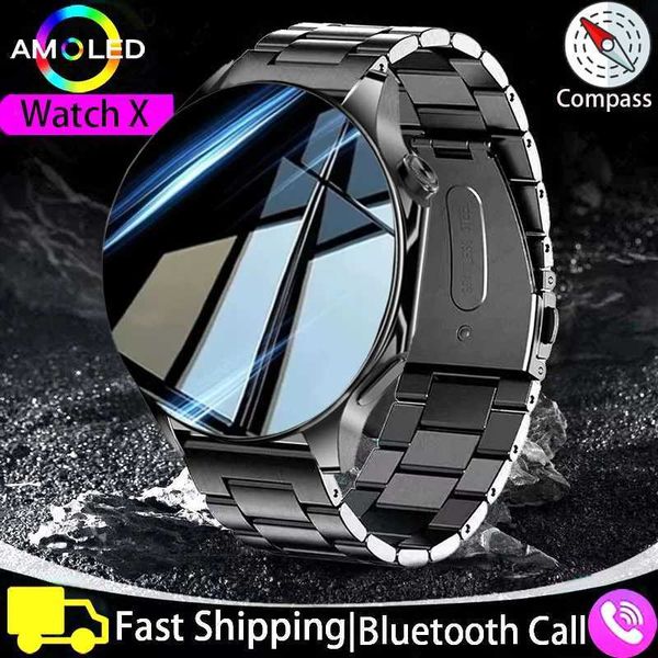 High Quality New IP68 Waterproof Smart Watch for Men GPS Tracking AMOLED 466 * 466 HD Screen NFC BT Call Watch O241213