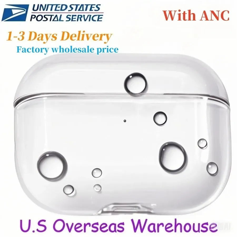 For AirPods 4 Pro 2 Airpod 3 TWS Wireless Headphones Earphone Bluetooth-compatible Waterproof Headset Accessories Solid Silicone Protective Cover