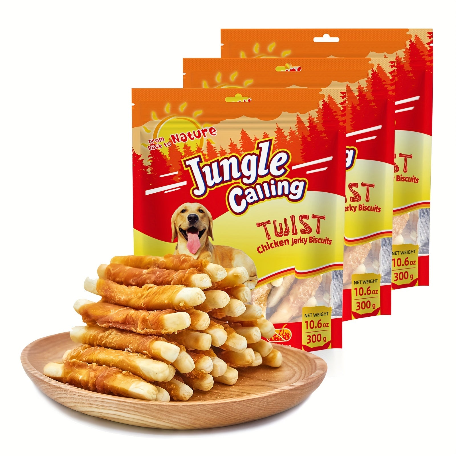 TEMU Jungle Calling Chicken Biscuits Dog Treats, Free Soft Treats For Training Rewards