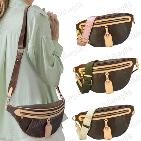 Bum bag designer fanny pack women belt bag designer waist bag leather brown white black mens crossbody luxury mini bumbags zipper classical