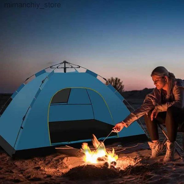 Tents and Shelters Pop Up Tent 1-2 Person Camping Tent Easy Instant Setup Protab Backpacking Sun Shelter For Travelling Hiking Field Camping