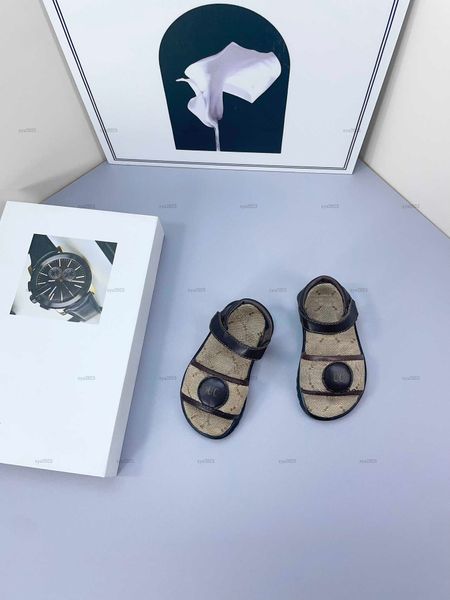 Fashion toddler sandal logo printing baby shoes Size 21-28 Box Packaging designer Kids shoe high-quality infant walking shoe