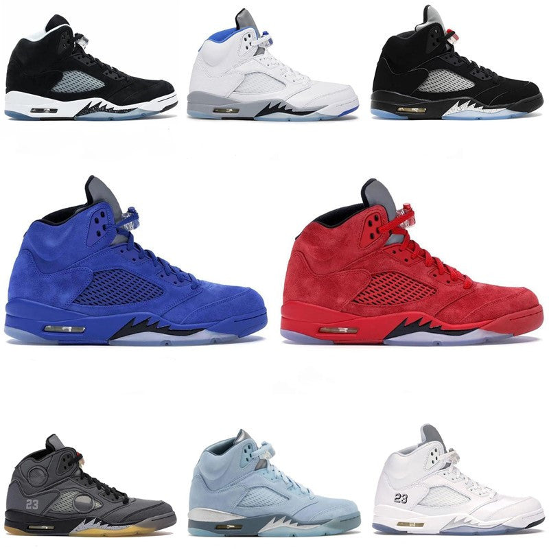 Jumpman 5 Basketball Shoes Men 5s Green Bean Dark Concord Racer Blue Raging Bull Red Jade Horizon UNC Stealth Easter Mens Trainers Sports Sneakers