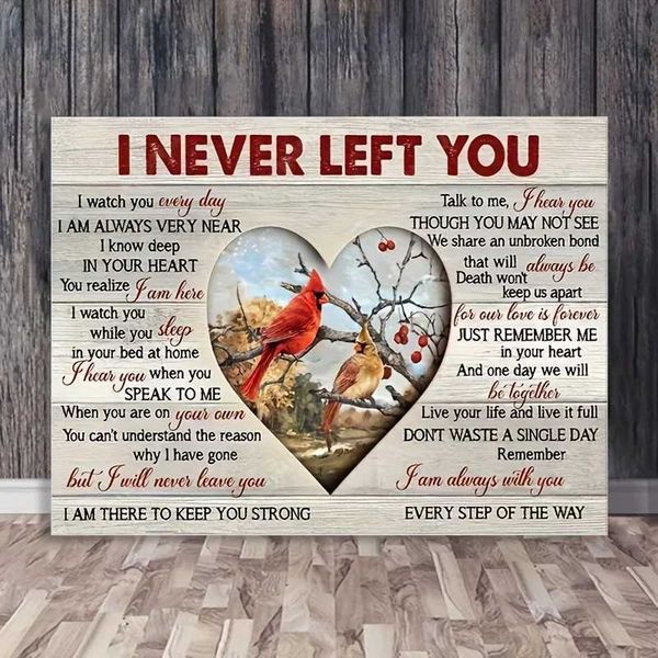 1 frame canvas love poster commemorative landscape spring painting canvas office living room wall decoration Y250114