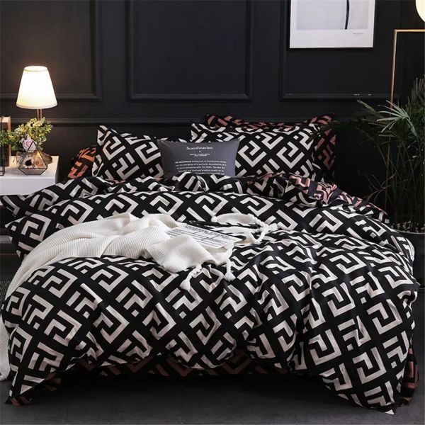 Modern Geometric California King Bedding Sets Sanding Cover Pillowcase 5190 Duvet Covers 229260 3pcs Bed Set Y200111