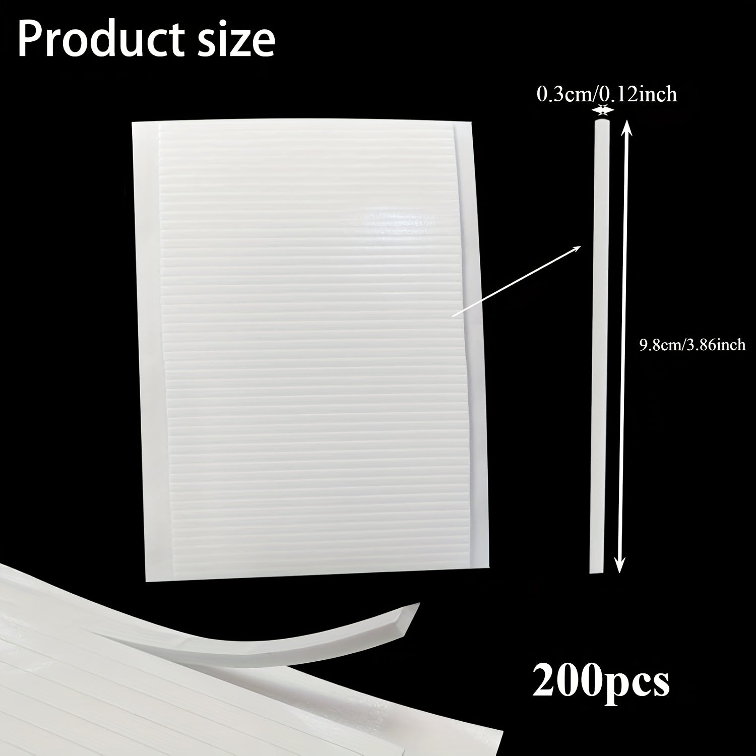 TEMU 200pcs Adhesive Foam Strips Double Sided Foam Tape, 3d Foam Strips With Adhesive Mount For Shaker Cards Scrapbooking, 4 Sheets 6 Inchx 4 Inch