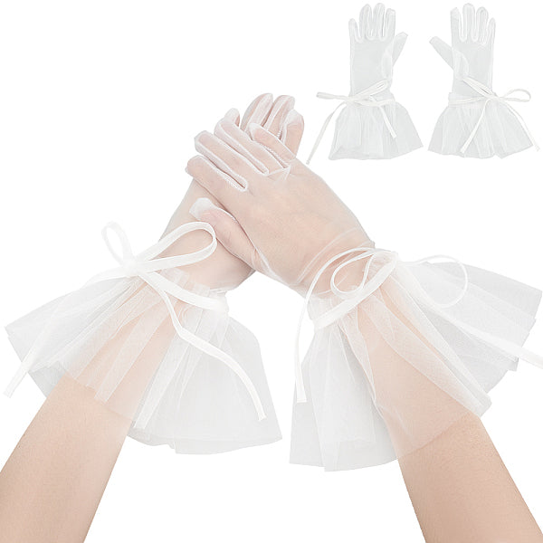 Satin Lace Bridal Short Gloves