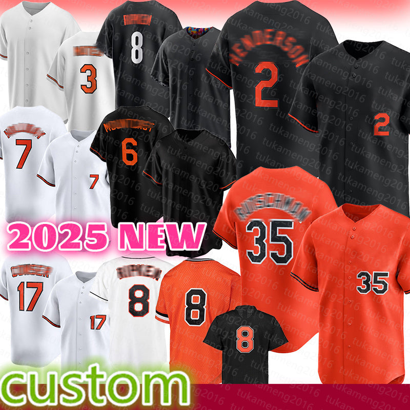 Gunnar Henderson Adley Rutschman Baseball Jerseys Cal Ripken Jr Jackson Holliday Ryan Mountcastle Grayson Rodriguez Jorge Mateo Colton Cowser