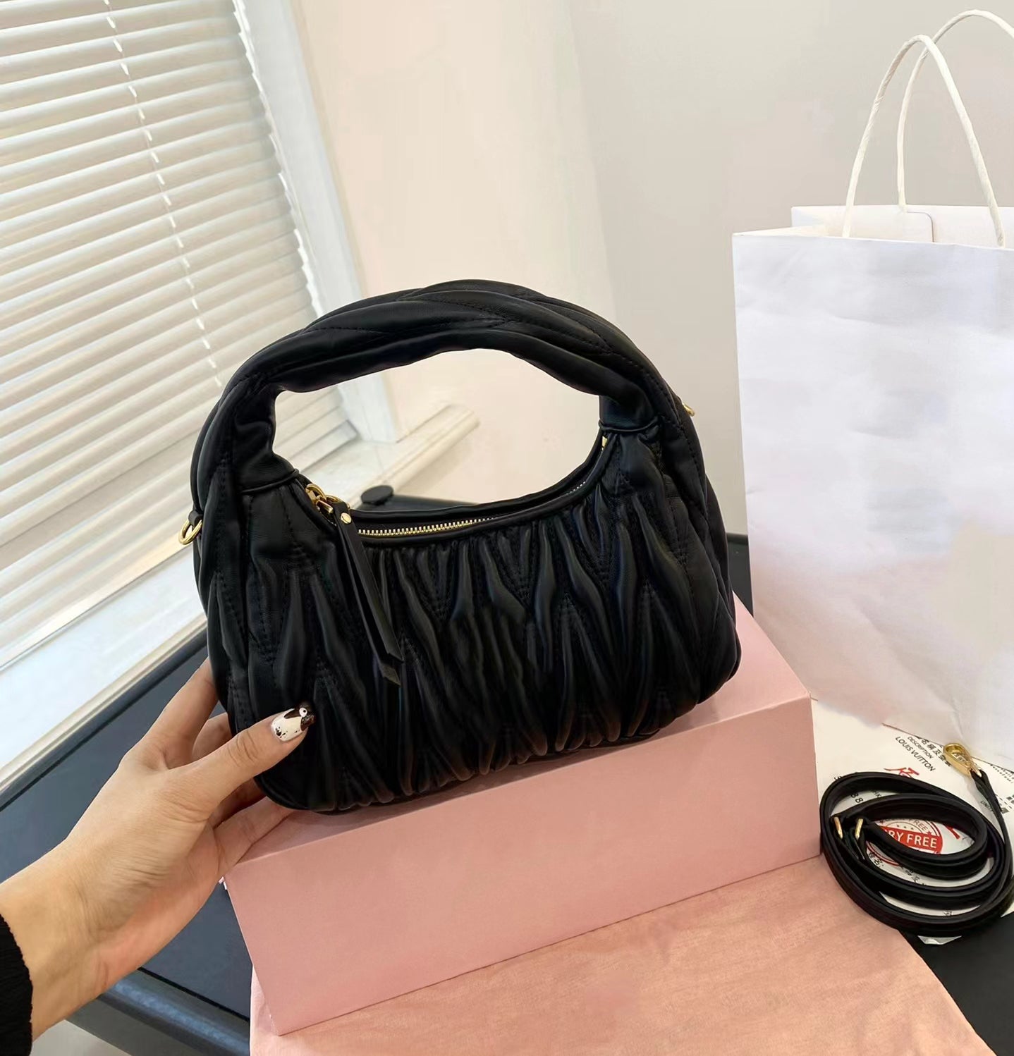 Designer Handbag Women&#039;s Handbag Designer Luxury Handbag Leather Method Long Bread Shoulder Bag Mirror Quality Square crossbody Bag Fashion Hom