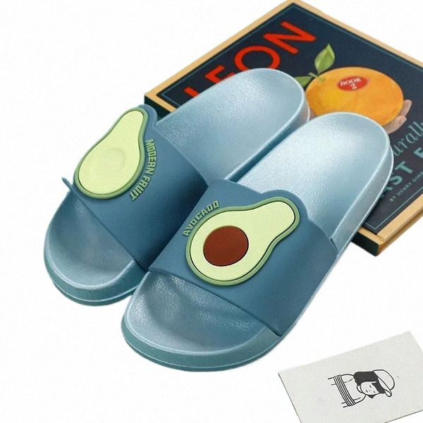 2024 Summer avocado slippers sandals shoes green yellow pink brown grey womens breathable foam rubber slides size 36-41 GAI Z8ZP#